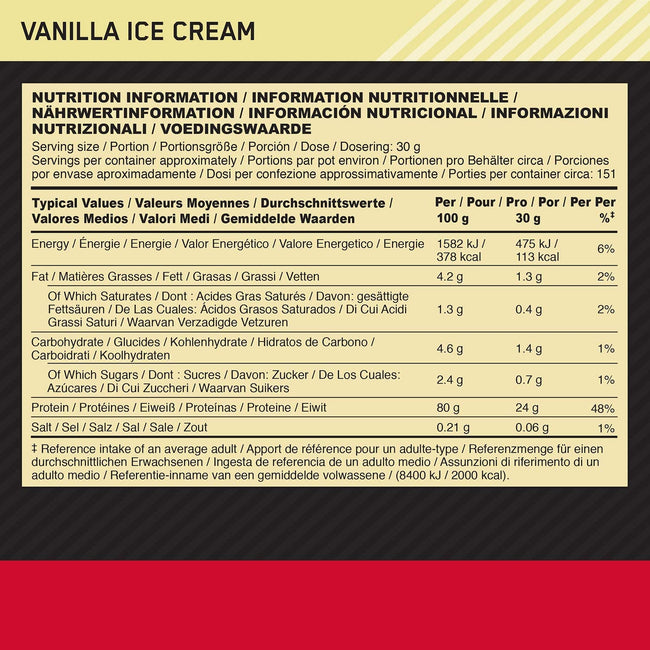 Optimum Nutrition Gold Standard 100% Whey 4.5kg Powder