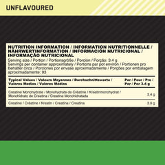 Optimum Nutrition Micronized Creatine 317g Powder