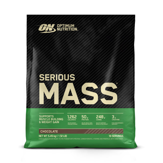 Optimum Nutrition Serious Mass Weight Gainer Protein Powder — Chocolate / 5.45 kg