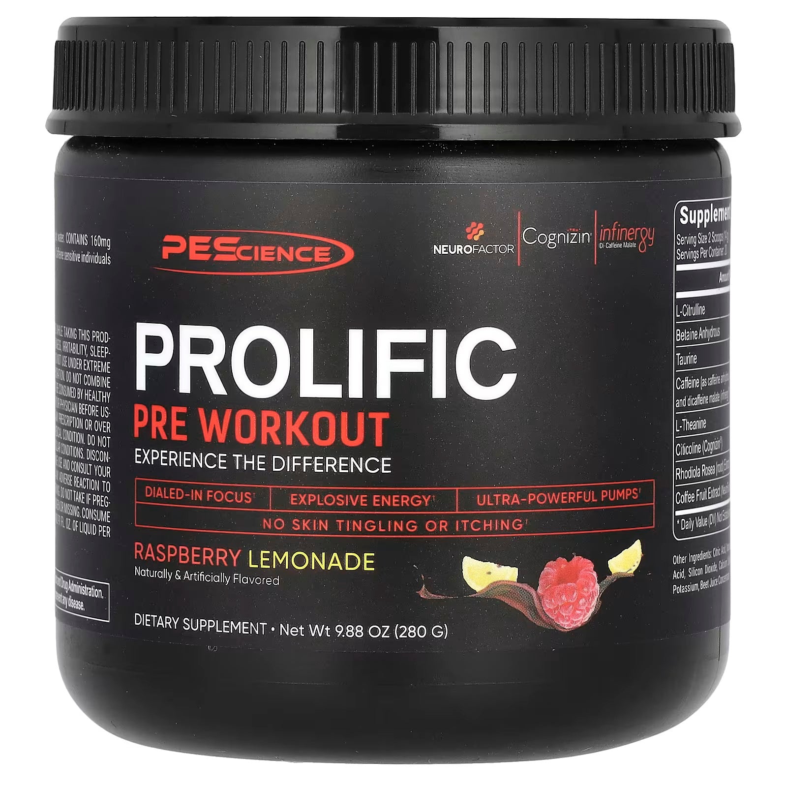 PES Prolific Pre-Workout 280g Powder
