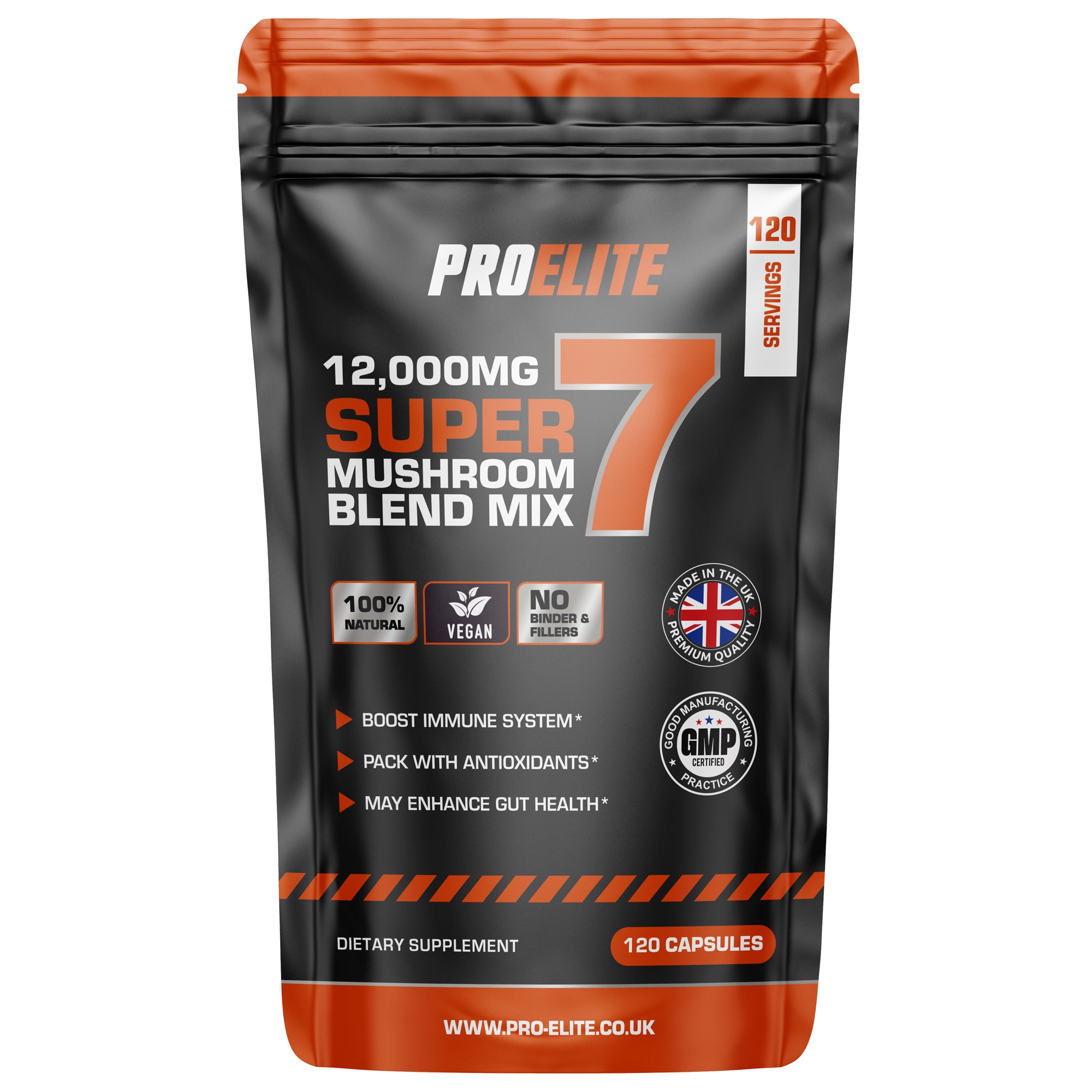 PROELITE 7in1 Mushroom Blend Vegan Capsules