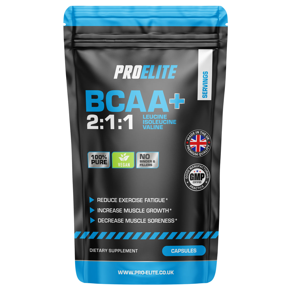 PROELITE BCAA 2:1:1 Vegan Capsules