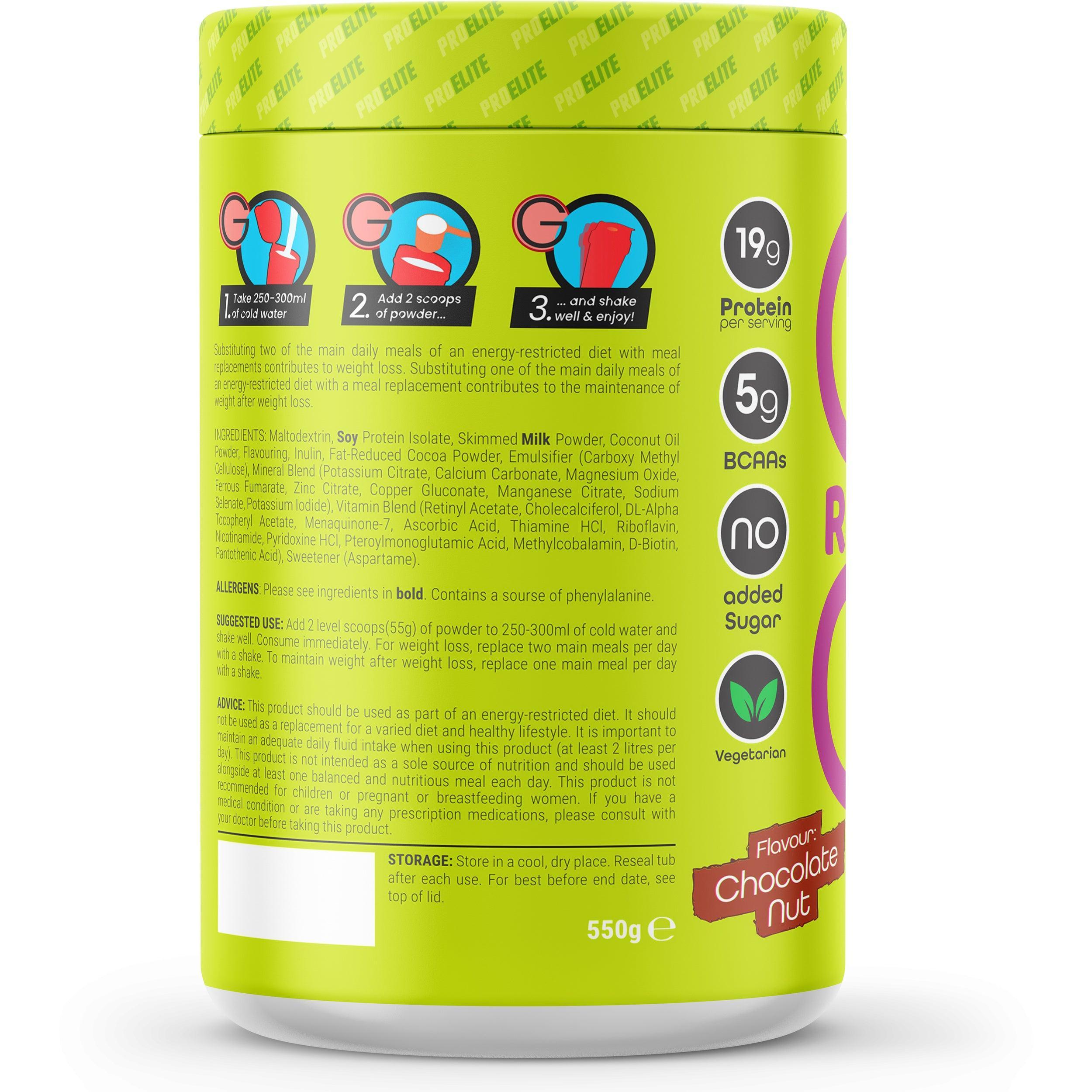 Buy PROELITE Go Lean Meal Replacement 550g | London Supplements