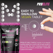 PROELITE Milk Thistle 40:1 Extract - 120 Tablets (100mg) VEGAN