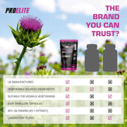 PROELITE Milk Thistle 40:1 Extract - 120 Tablets (100mg) VEGAN