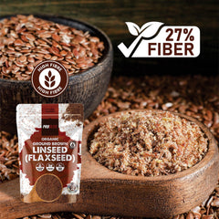 PROELITE Organic Ground Brown Linseed (Flaxseed) | High Fibre Omega 3