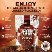 PROELITE Organic Whole Brown Linseed (Flaxseed)