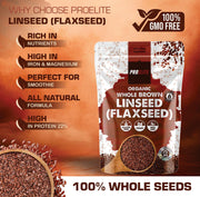 PROELITE Organic Whole Brown Linseed (Flaxseed)