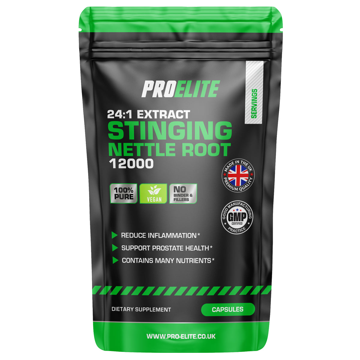 PROELITE Stinging Nettle Root Vegan Capsules