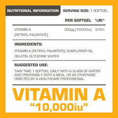 PROELITE Vitamin A 10,000iu Softgels