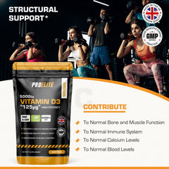 PROELITE Vitamin D3 5000iu Softgels