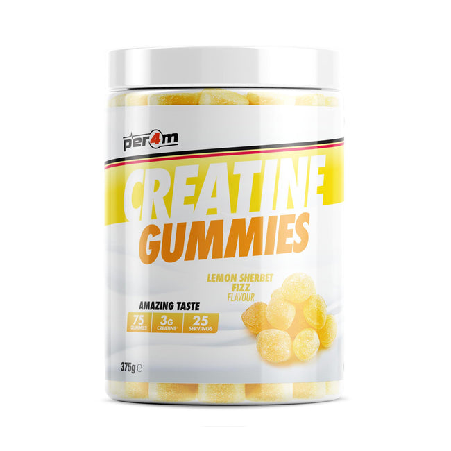 Per4m Creatine Gummies 25 Servings — 25 Servings / Lemon Sherbet — pack shot