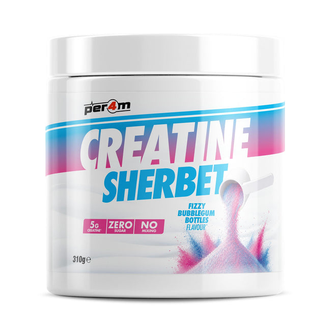 Per4m Creatine Sherbet 310g — 310g / Fizzy Bubblegum Bottles — pack shot