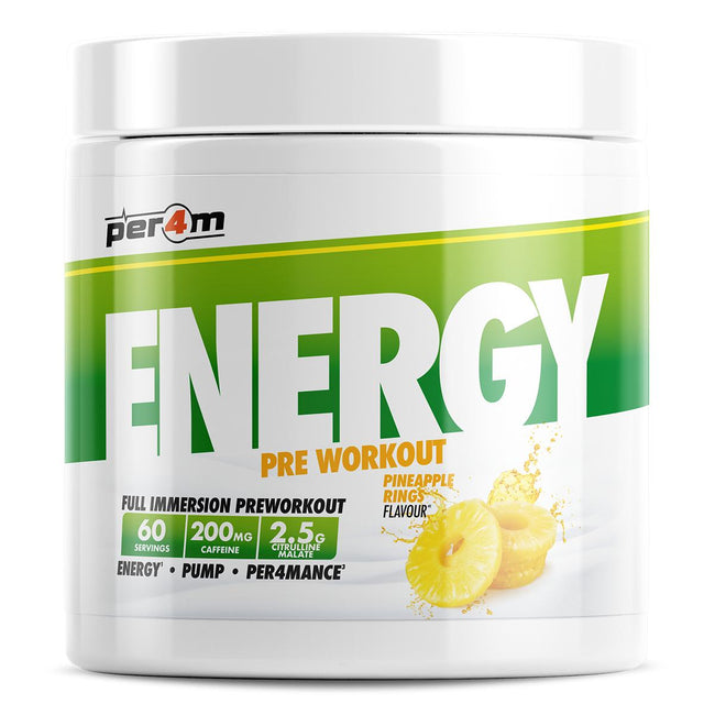 Per4m Energy Pre Workout 390g — 390g / Pineapple — pack shot