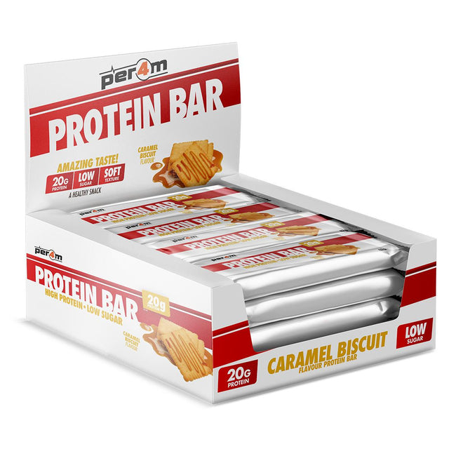 Per4m Protein Bar 12x62g — 12x62g / Caramel Biscuit — pack shot