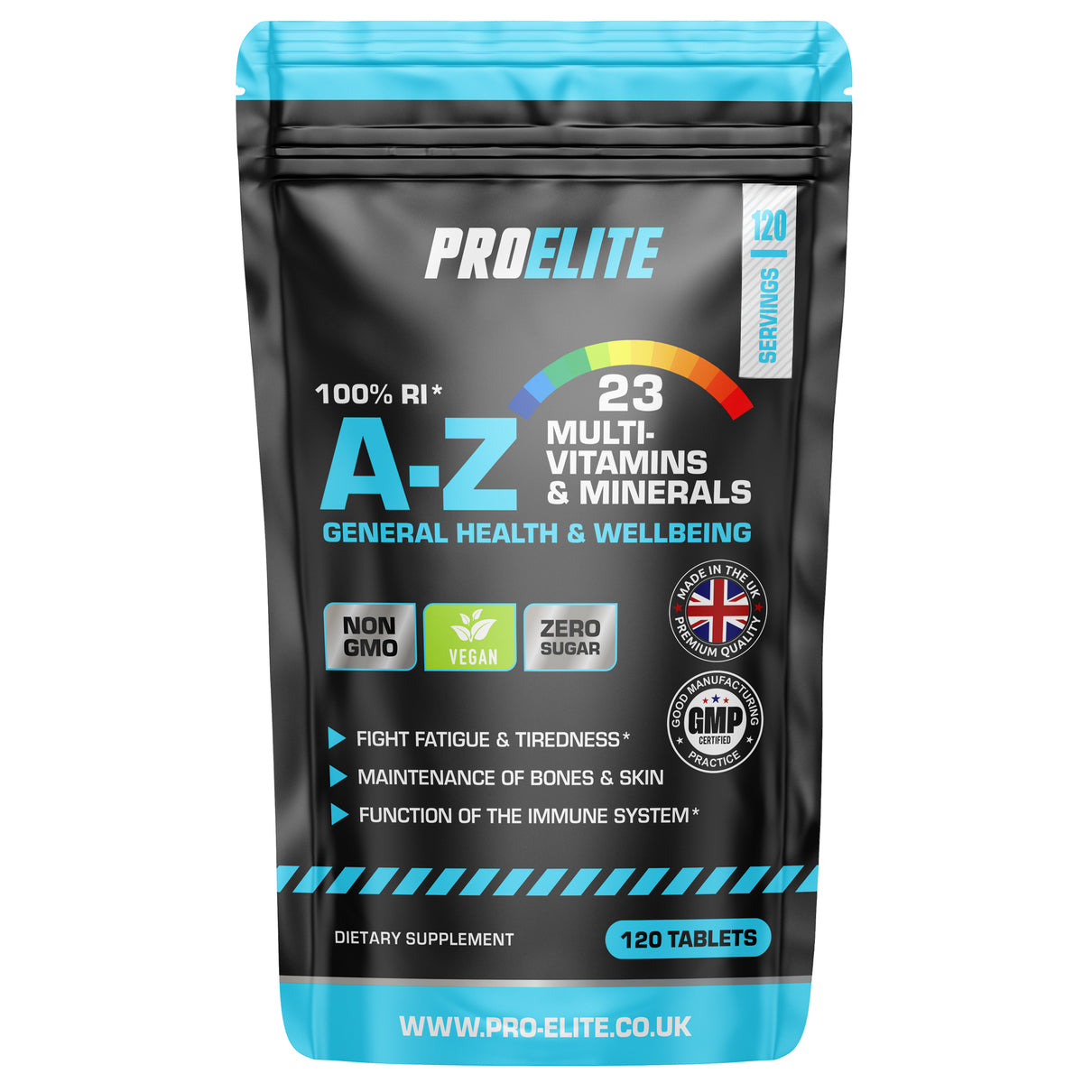 Pro-Elite A-Z Multi Vitamins and Minerals - Vegan Tablets