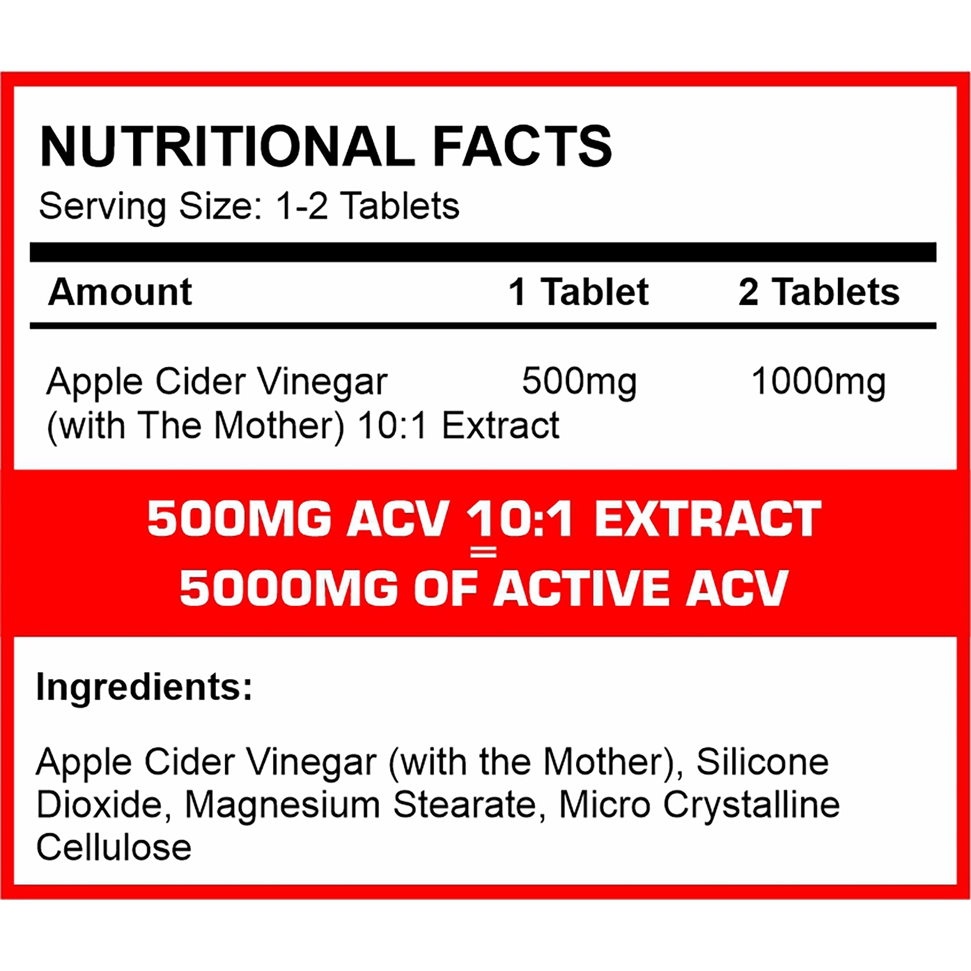 Pro-Elite Apple Cider Vinegar Tablets