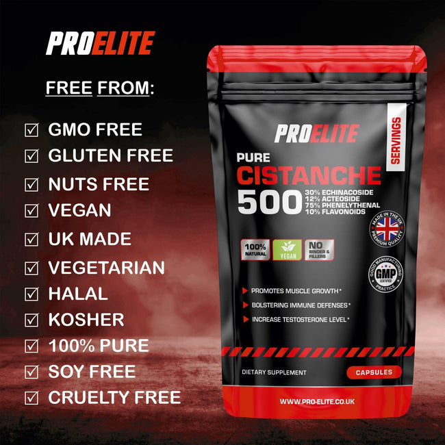 Pro-Elite Cistanche 20:1 Extract Vegan Capsules