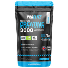 Pro-Elite Creatine Monohydrate 750mg - Vegan Capsules