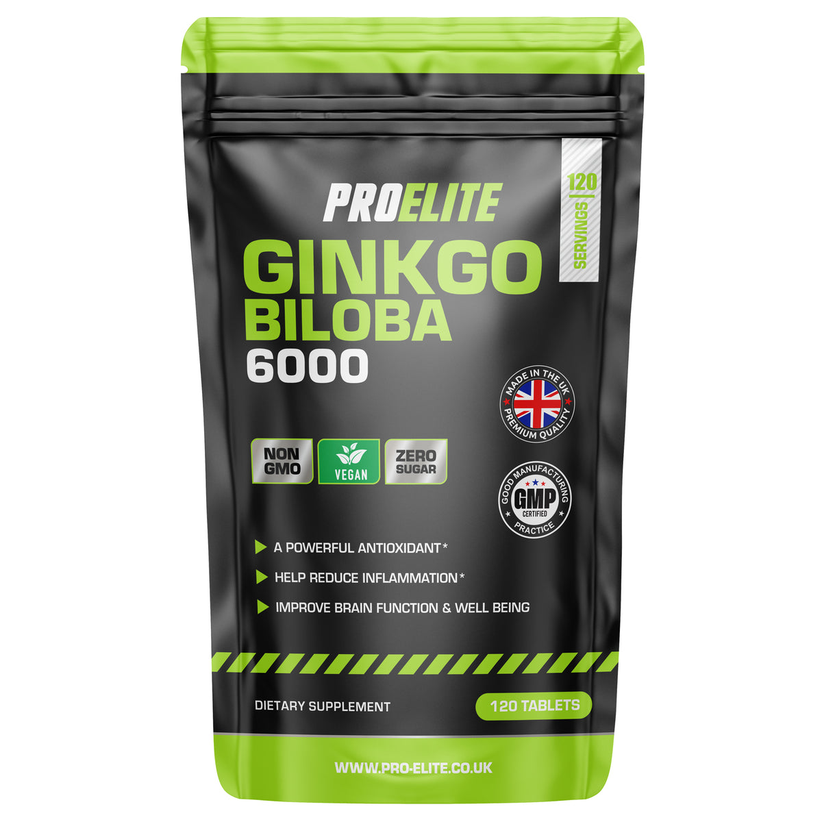 Pro-Elite Ginkgo Biloba 6000 Vegan Tablets
