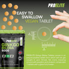 Pro-Elite Ginkgo Biloba 6000 Vegan Tablets