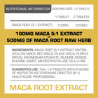 Pro-Elite Maca Root 5:1 Extract Vegan Tablets