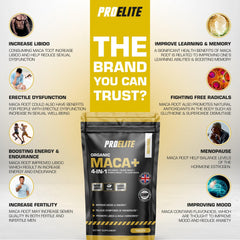 Pro-Elite Maca Root 5:1 Extract Vegan Tablets