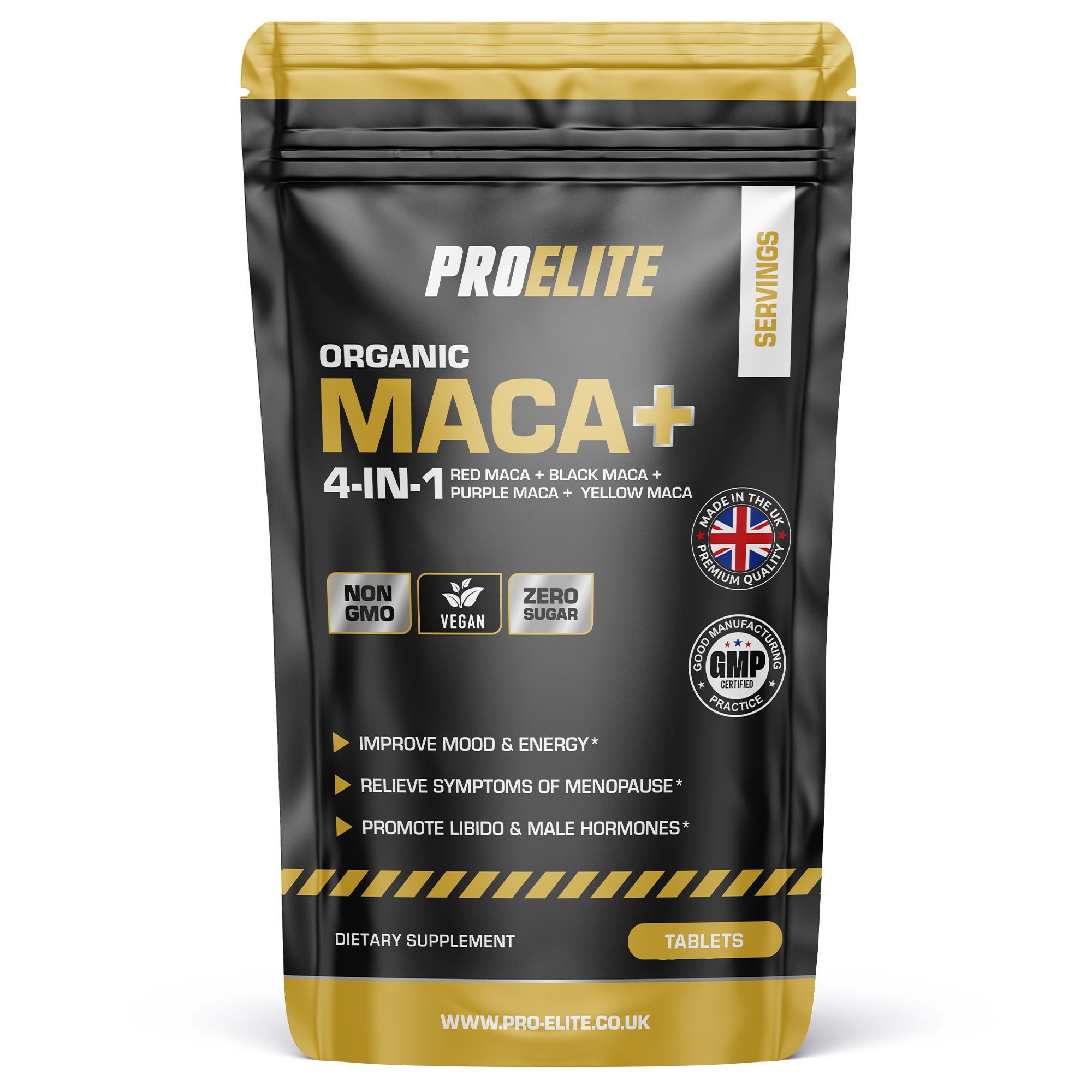 Pro-Elite Maca Root 5:1 Extract Vegan Tablets