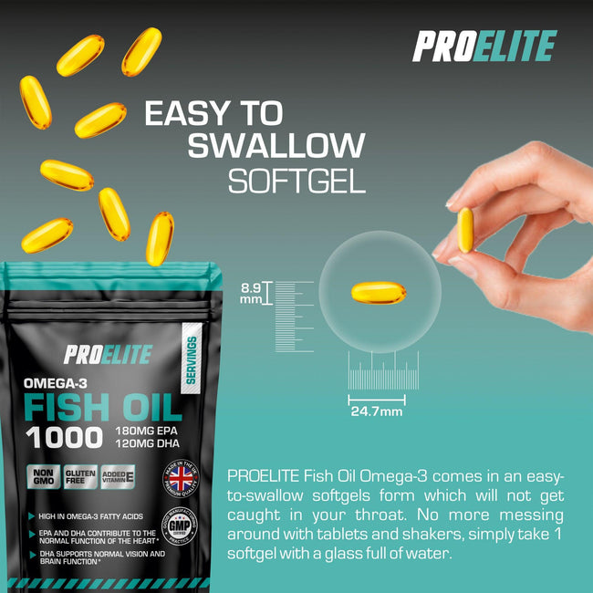 Pro-Elite Omega 3 Fish Oil Softgels