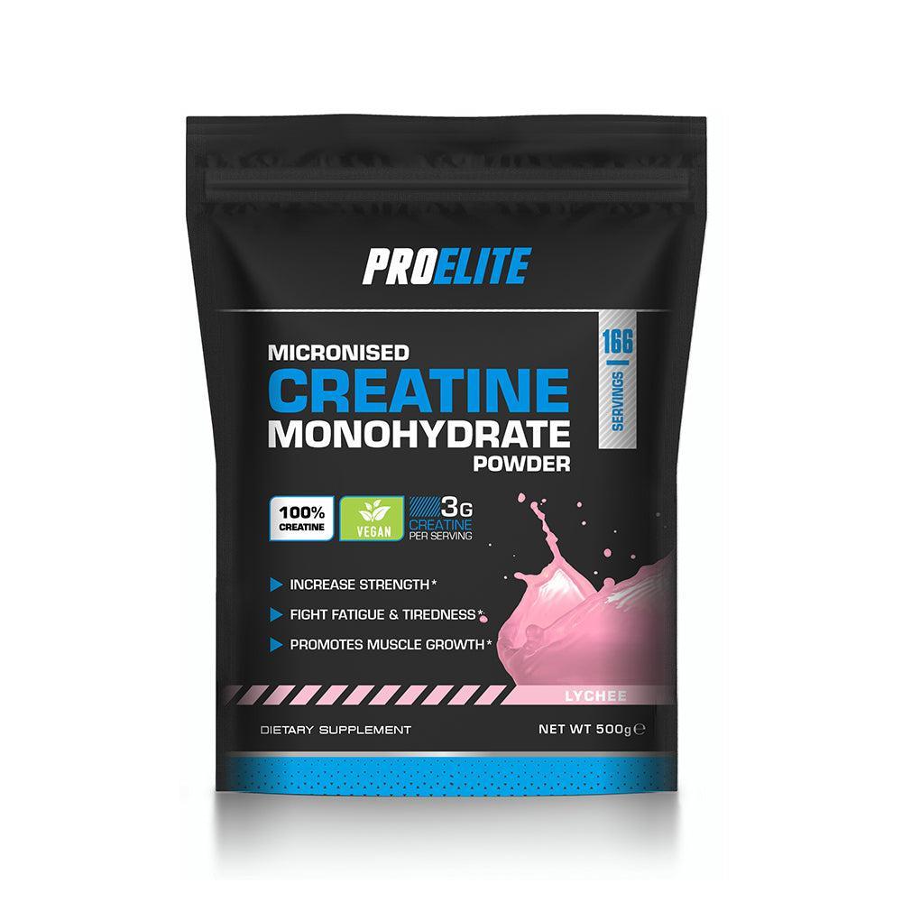 Pro Elite Pure Creatine Monohydrate Powder 500g (Pouch)