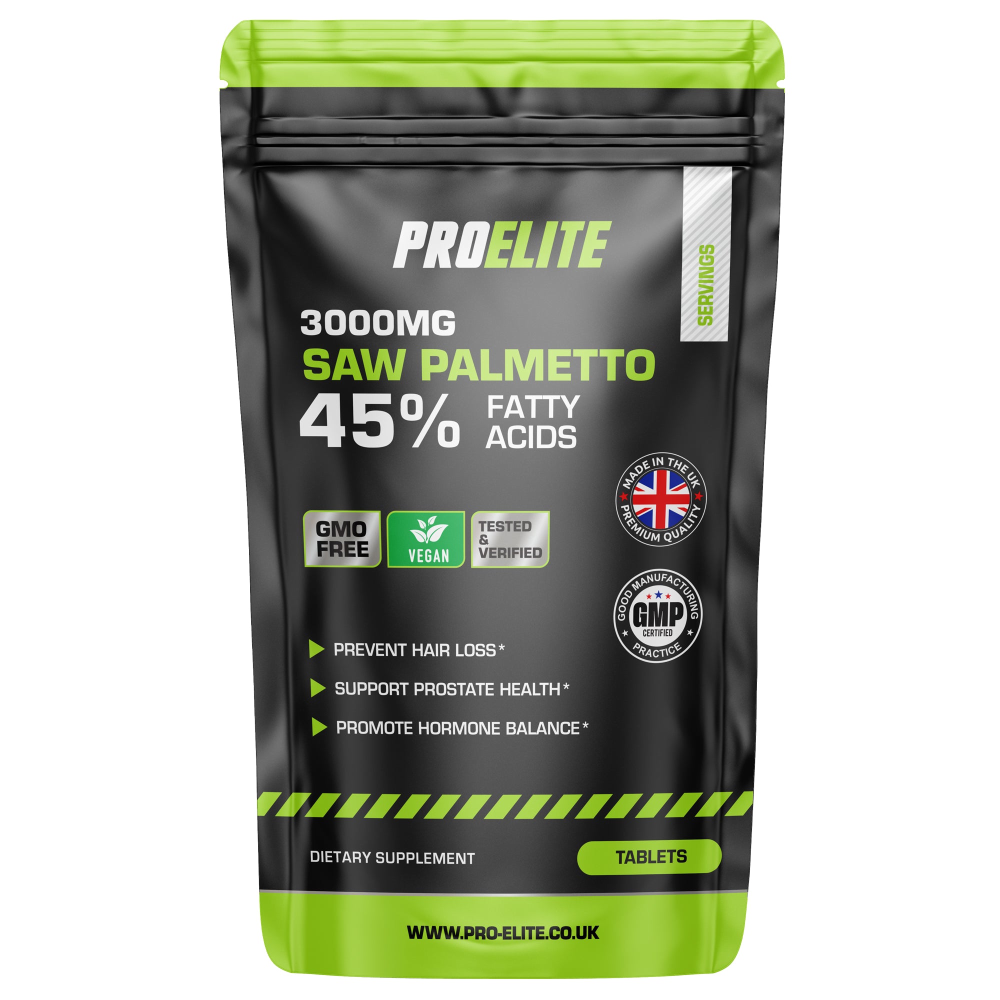 Pro-Elite Saw Palmetto (45% FattyAcids) Tablets