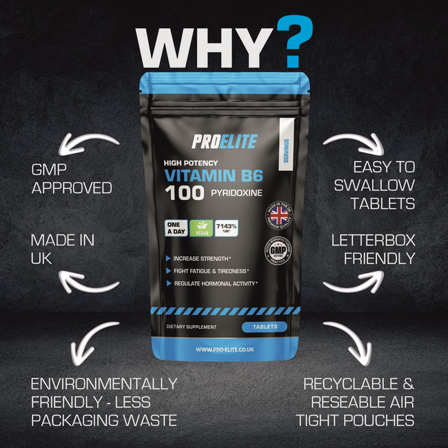 Pro-Elite Vitamin B6 Vegan Tablets