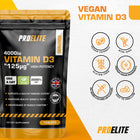 Pro-Elite Vitamin D3 4000iu Vegan Tablets