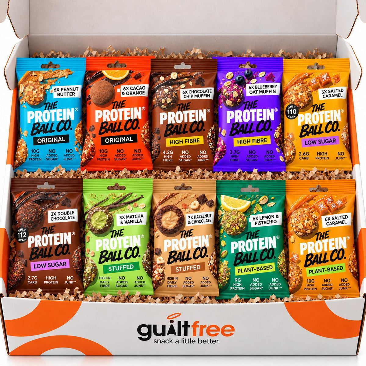 Protein Ball Variety Gift Box – 10 Flavours | Guiltfree