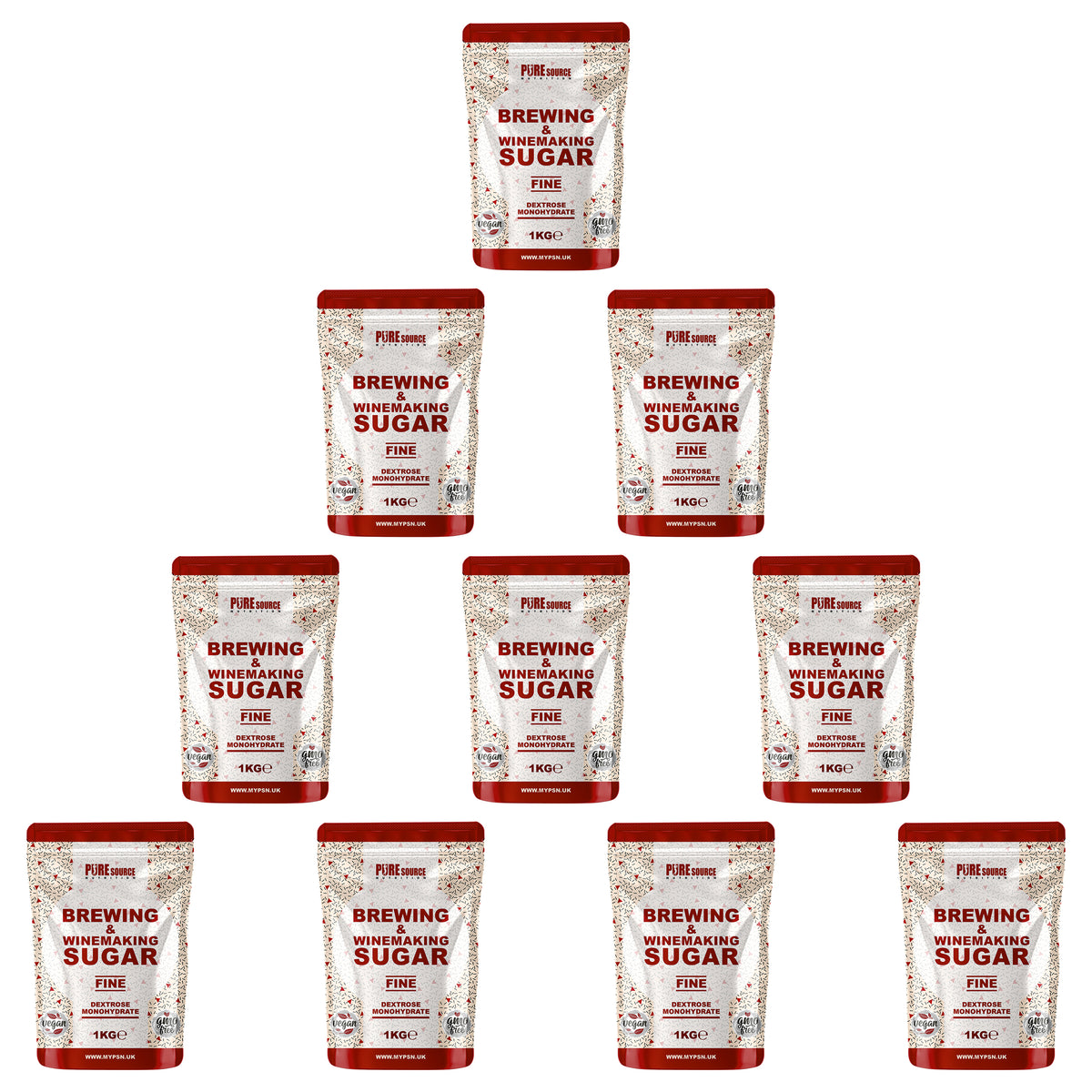 Pure Source Nutrition Brewing Sugar (Dextrose Monohydrate) FINE