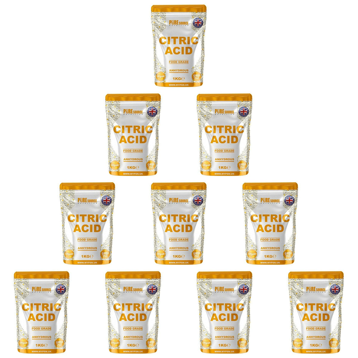 Pure Source Nutrition Citric Acid 1KG Pouch