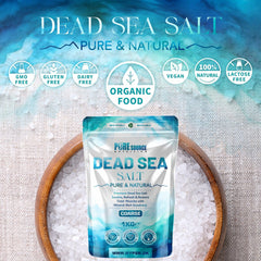 Pure Source Nutrition Dead Sea Salt 1kg Coarse - Bag
