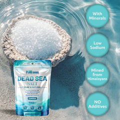 Pure Source Nutrition Dead Sea Salt 1kg Coarse - Bag