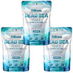 Pure Source Nutrition Dead Sea Salt 1kg Coarse - Bag
