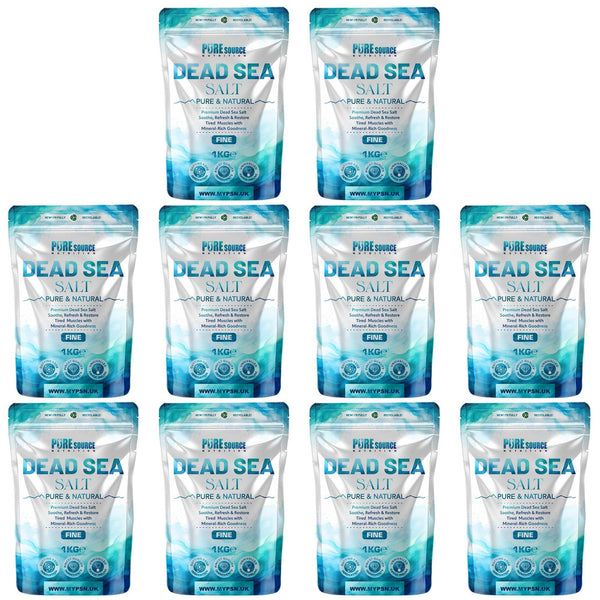 Pure Source Nutrition Dead Sea Salt 1kg Fine - Bag
