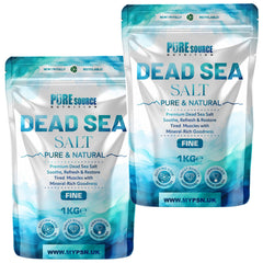 Pure Source Nutrition Dead Sea Salt 1kg Fine - Bag