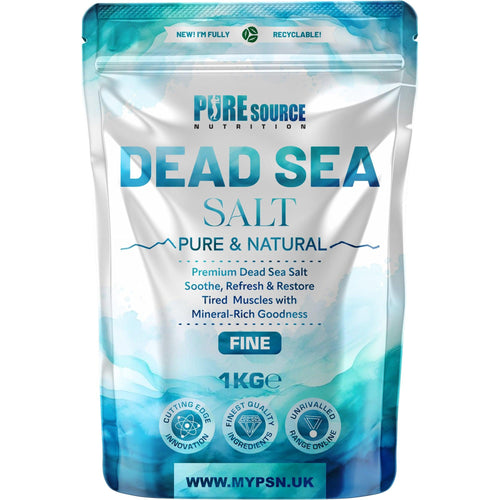 Pure Source Nutrition Dead Sea Salt 1kg Fine - Bag