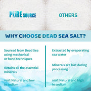 Pure Source Nutrition Dead Sea Salt Coarse - Bucket