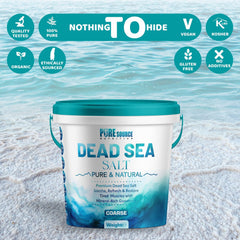 Pure Source Nutrition Dead Sea Salt Coarse - Bucket