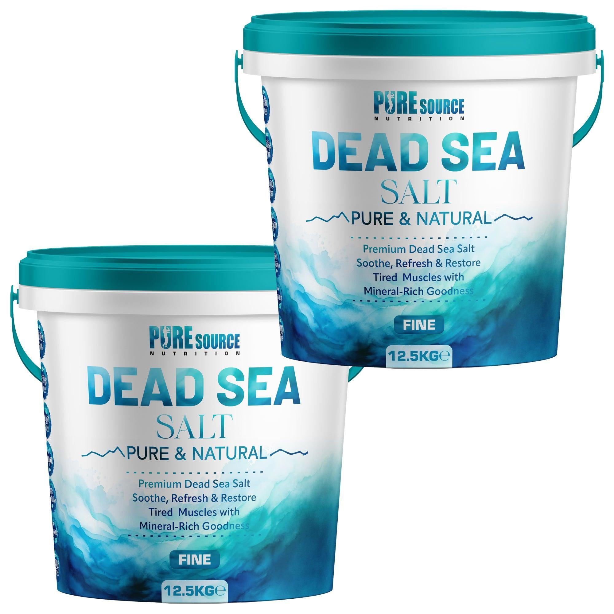 Pure Source Nutrition Dead Sea Salt Fine 1kg - Bucket