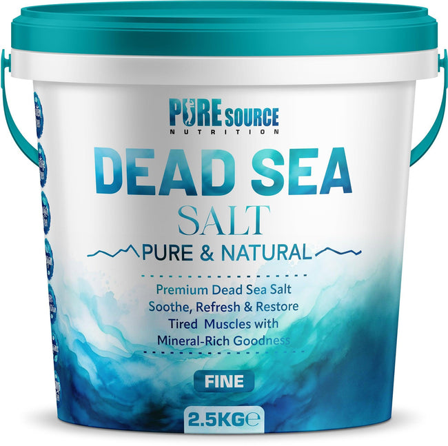 Pure Source Nutrition Dead Sea Salt Fine 1kg - Bucket