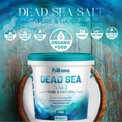Pure Source Nutrition Dead Sea Salt Fine 1kg - Bucket