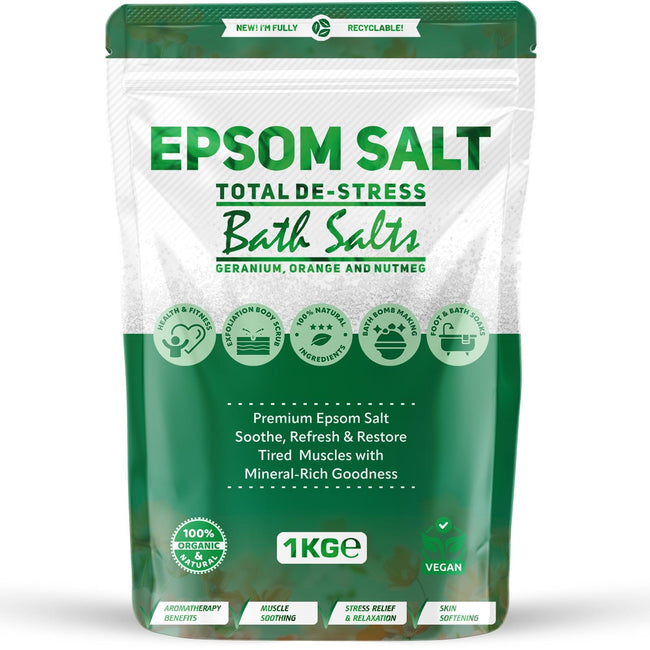 Pure Source Nutrition Epsom Salt 1kg Pouch