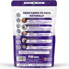 Pure Source Nutrition Epsom Salt 1kg Pouch