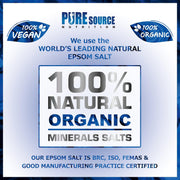 Pure Source Nutrition Epsom Salt 1kg - Unscented Pouch	